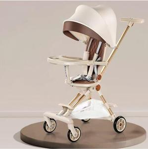 Có thể gập lại xe đẩy em bé đảo ngược ghế nhôm khung bé pram với khay có thể tháo rời - Product Image 1