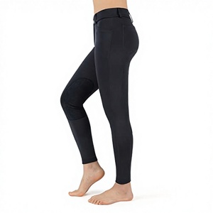 Custom Design logo Equestrian Leggings High Waisted Women Pants Anti <b>slip</b> Silicone riding Leggings New Design - Product Image 2