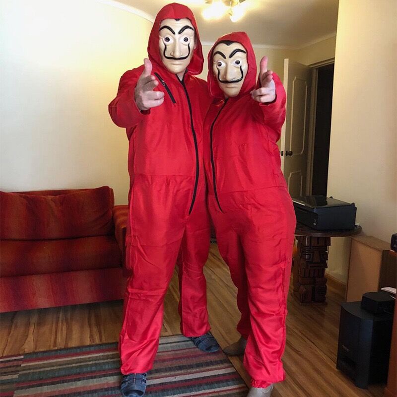 Unisex Dali Money Heist Costume Adult La Casa De Papel Jumpsuit Prisoner Costume Tv Movie Costume Cosplay