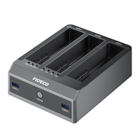 Station d'accueil pour disques durs FIDECO 3 BAY HDD DOCK ABS USB3.0 SATA Hdd Ssd pour clonage