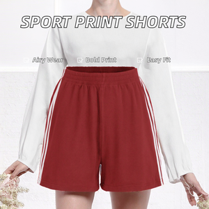 Pantalones Cortos Deportivos Casuales para Hombre, Cintura Media, Diseño Único con Estampado en Lona, Transpirables, con Cordón Ajustable, Diseño Digital Personalizado, Venta al Por Mayor - Product Image 2