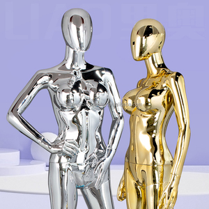 Maniquíes de Plástico para Mujer, Maniquí Femenino Blanco Brillante, Soporte de Exhibición, Maniquí Femenino de Cuerpo Completo - Product Image 3
