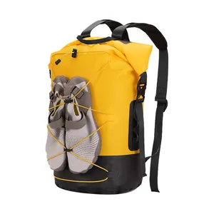 डेरा डाले हुए लंबी पैदल यात्रा सूखे और गीले जुदाई बैग रोल शीर्ष सूखी निविड़ अंधकार बैग