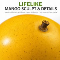 Jouet Squishy Mangue Changeant de Couleur, Fruit Réaliste Anti-Stress, Cadeau Fidget pour Enfants et Adultes, Fourniture pour Fêtes