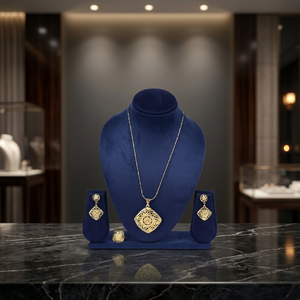 Juego de Joyería de Latón al por Mayor con Colgante de Oro de 14K, 18K, 24K, Diseño Tradicional para Mujer, Joyería de Moda, Oro, Joyería - Product Image 1