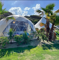 Dôme de luxe en cristal étoilé tente maison abritée hôtel Igloo dôme géodésique