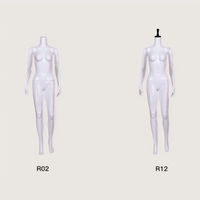 Accesorios de Maniquí de plástico de cuerpo completo para ropa de mujer con cabezales intercambiables para escaparate soporte de exhibición de ropa