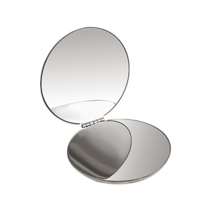 Personalized Customized Stainless Steel Makeup <strong>Mirror</strong> Portable Round Square Folded <strong>Compact</strong> <strong>Mirrors</strong> Silver Pocket <strong>Mirror</strong> - Product Image 2