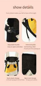 BANABA CE sertifikalı taşınabilir evcil hayvan sırt çantası küçük orta köpekler kediler açık seyahat taşıyıcısı - Product Image 5