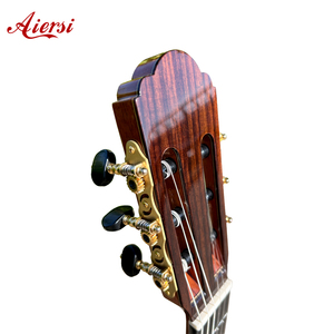 Aiersi Chine Made Factory Professional High Quality Glossy 39 Inch High-end All Solid Cedar Classic Guitar - Product Image 4
