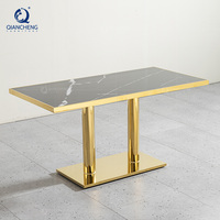 Pub commercial table carrée et chaise pour meubles de stand de restaurant restauration rapide café boutique Table basse centrale de salle à manger personnalisée