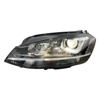 Phare halogène argenté pour Volkswagen Golf 7 Mk7 2013-2017 12V 6000K, pièces de rechange pour phare avant de voiture