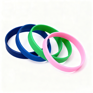 新しいカスタムロゴプリントシリコンブレスレット、パーソナライズされたリストバンド、薄いゴム製シリコンリストバンド（カスタムロゴ付き） - Product Image 6