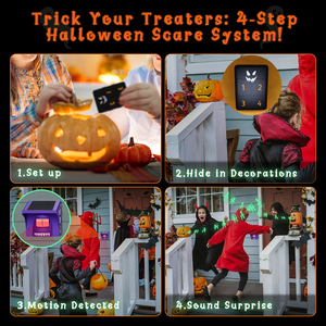 Năng lượng mặt trời đường lái xe báo động Halloween Trang trí phát hiện chuyển động với âm nhạc ma quái, ý tưởng quà tặng cho chủ nhà - Product Image 4
