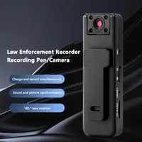 Mini Cámara CCD Portátil 1080P HD con Visión Nocturna Infrarroja, Lente Giratoria de 180°, Clip Trasero, MicroSD TF, para Deportes al Aire Libre y Ciclismo, Cámara A9