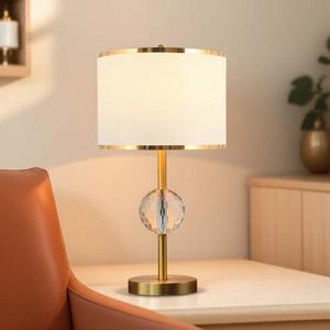 Modern Warm Crystal Table Lamp for Bedroom & Hotel Touch-Sensitive & Dimmable Luxury European Style <b>Bedside</b> Lamp for Homestay - Product Image 1