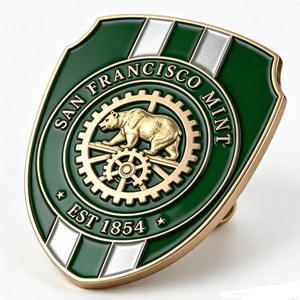 Pièce commémorative personnalisée en alliage de zinc, motif ours 3D, thème amour, moulée sous pression, forme personnalisée, cadeau souvenir - Product Image 4