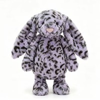 Jellycatt UK JC Nouvelle Arrivée Bonnie Rabbit Snow Leopard Peluche Lapin Imprimé Léopard - Peluche Super Douce Confortable en Coton PP