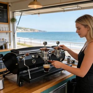 Máquina de Café Espresso Comercial con Cabezal de Infusión Saturado y Sistema de Agua Caliente, Doble Grupo para Cafeterías - Product Image 4