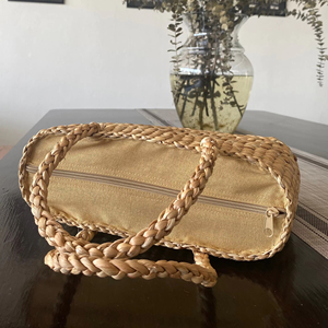 Handmade Water Hyacinth <b>Boho</b> <b>Bag</b> Woven Beach Tote Natural Straw Handbag for Women Sustainable Summer Fashion Shoulder <b>Bag</b> - Product Image 3