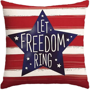 Housse de coussin carrée patriotique avec drapeau américain pour le 250e anniversaire, décoration du 4 <span class=keywords><strong>juillet</strong></span> pour le salon - Product Image 4