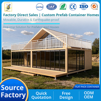 Vente en gros de maisons modulaires portables de 20 pieds et 40 pieds, mini-maisons mobiles préfabriquées, conteneurs détachables avec salle de bain