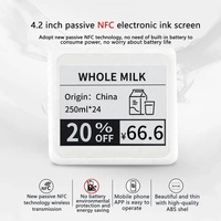 Nueva Etiqueta Electrónica de Precio Digital con Pantalla de 4.2 Pulgadas, Tinta Electrónica, NFC, para Supermercados y Comercios Minoristas