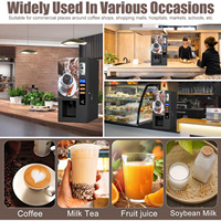 Distributeur automatique de boissons instantanées miniatures, café chaud et glacé, avec accepteur de pièces