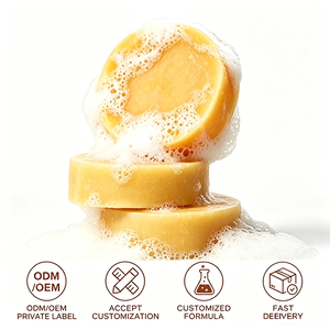 Jabón de Aceite Esencial de Cúrcuma, Barra Limpiadora Artesanal para el Acné, Iluminadora y Nutritiva, Jabón Suave de Cúrcuma Orgánica, OEM/ODM - Product Image 6