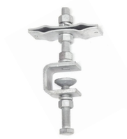 Pince de fixation DownLead pour câbles de diamètre 0-14,4 mm pour poteau en acier inoxydable + alliage d'aluminium + caoutchouc + acier au carbone
