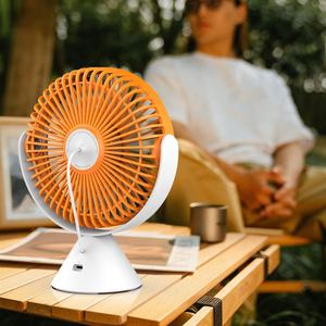 พัดลมตั้งโต๊ะแบบพับได้ พกพาสะดวก ใช้แบตเตอรี่แบบชาร์จไฟได้ เหมาะสำหรับตั้งแคมป์ ใช้กลางแจ้ง ติดเพดานได้ - Product Image 3