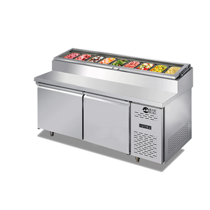Cilindro Tipo Pequena Estação Operacional Comercial Refrigerado Display <span class=keywords><strong>Cabinet</strong></span> <span class=keywords><strong>Salad</strong></span> <span class=keywords><strong>Cabinet</strong></span> Pizza Counter Refrigerador - Product Image 3