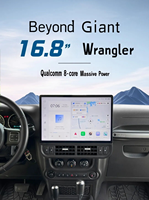 Radio para Auto con Pantalla Táctil Android de 16.8 Pulgadas, Navegación GPS, Reproductor de CD, Reproductor de MP3, 1 Año de Garantía para Jeep Wrangler