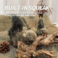 Jouets en peluche interactifs pour chiens All for Paws, écureuil réaliste, jouet en peluche pour animaux de compagnie, jouet qui couine pour chiens, jouet à mâcher pour l'enrichissement et le jeu