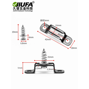 Jiufa Concealed Connector 2 In 1 For <b>Wardrobe</b> Furniture Shelf Assembly - Product Image 2