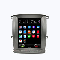 12,1 pulgadas Dvd coche Radio Estéreo Android 11 pantalla táctil reproductor Multimedia Carplay para Toyota Land Cruiser LC100 2003-2007