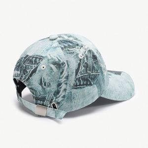 Casquette de baseball unisexe toutes saisons 100 % coton, 6 panneaux, motif camouflage satiné, style bec de canard, tendance et moderne - Product Image 4