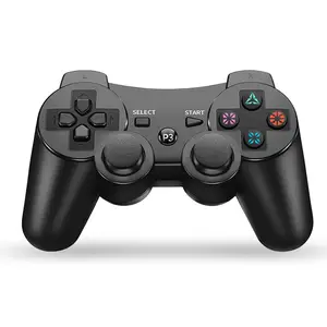 סיטונאי אלחוטי DoubleShock Gamepad ג 'ויסטיק PS3 עבור PS 3 עם מטען כבל בקר