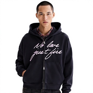 Sweat à capuche unisexe coupe décontractée en molleton doux de coton, logo personnalisé, fournisseur direct d'usine - Product Image 1