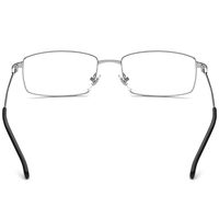 Gafas de Aleación Borregls para Hombre, Diseño Cuadrado de Marca Nueva 2025, Montura Metálica Completa, Lentes Ópticas 150252