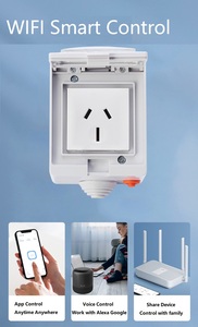 स्मार्ट होम सिस्टम au आउटडोर प्लग वाई-फाई आउटलेट वाटरप्रूफ दीवार मूटेड सॉकेट 15 ए आर्गेरेंटीना टाइमर काउंटडाउन स्विच वॉयस कंट्रोल - Product Image 5