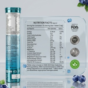 Comprimés effervescents OEM pour le sommeil, favorisant la relaxation et la qualité du sommeil, saveur myrtille et lavande - Product Image 4