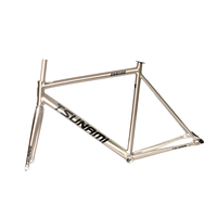 Cadre de vélo de piste en aluminium 700c Cadre d'engrenage fixe 700c coloré avec matériau en alliage de titane