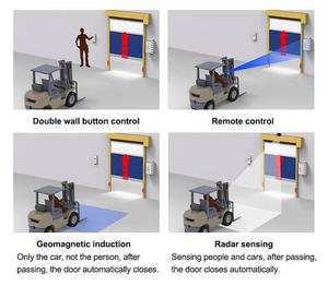 Hot Bán Cứng Nhanh Chóng Chất Liệu Thương Mại Công Nghiệp PVC Kho <span class=keywords><strong>Dock</strong></span> Cửa Nhôm Cuộn lên Nhanh Chóng Tốc Độ Cao Xoắn Ốc Cửa - Product Image 6