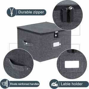 Caja de Almacenamiento Apilable para Platos y Vajilla, Fabricada en China con Tela Oxford Catiónica y Carcasa Rígida - Product Image 3