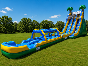 Castillo Inflable Comercial con Tobogán Acuático y Pista <span class=keywords><strong>de</strong></span> Obstáculos para Fiestas Extremas <span class=keywords><strong>de</strong></span> Verano - Product Image 3