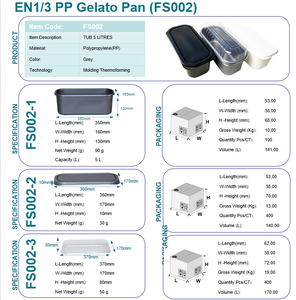 Boîte en plastique PP sur mesure, emballage blister personnalisé pour gelato italien, plateau d'emballage jetable pour desserts surgelés - Product Image 5