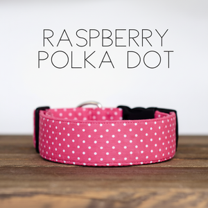 ปลอกคอสุนัขลายจุดราสเบอร์รี่ - Product Image 1