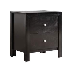 Mesita de noche Negra elegante DB, mesita de noche de hierro antigua moderna de mediados de siglo para apartamento, dormitorio, baño, uso en Hospital - Product Image 1