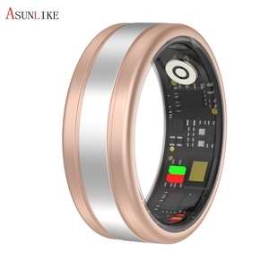 Anillo Inteligente R18 Compatible con Android, Monitor de Ritmo Cardíaco, Presión Arterial, Oxígeno en Sangre, Sueño, Podómetro, Más Funciones Deportivas, con Carga - Product Image 3